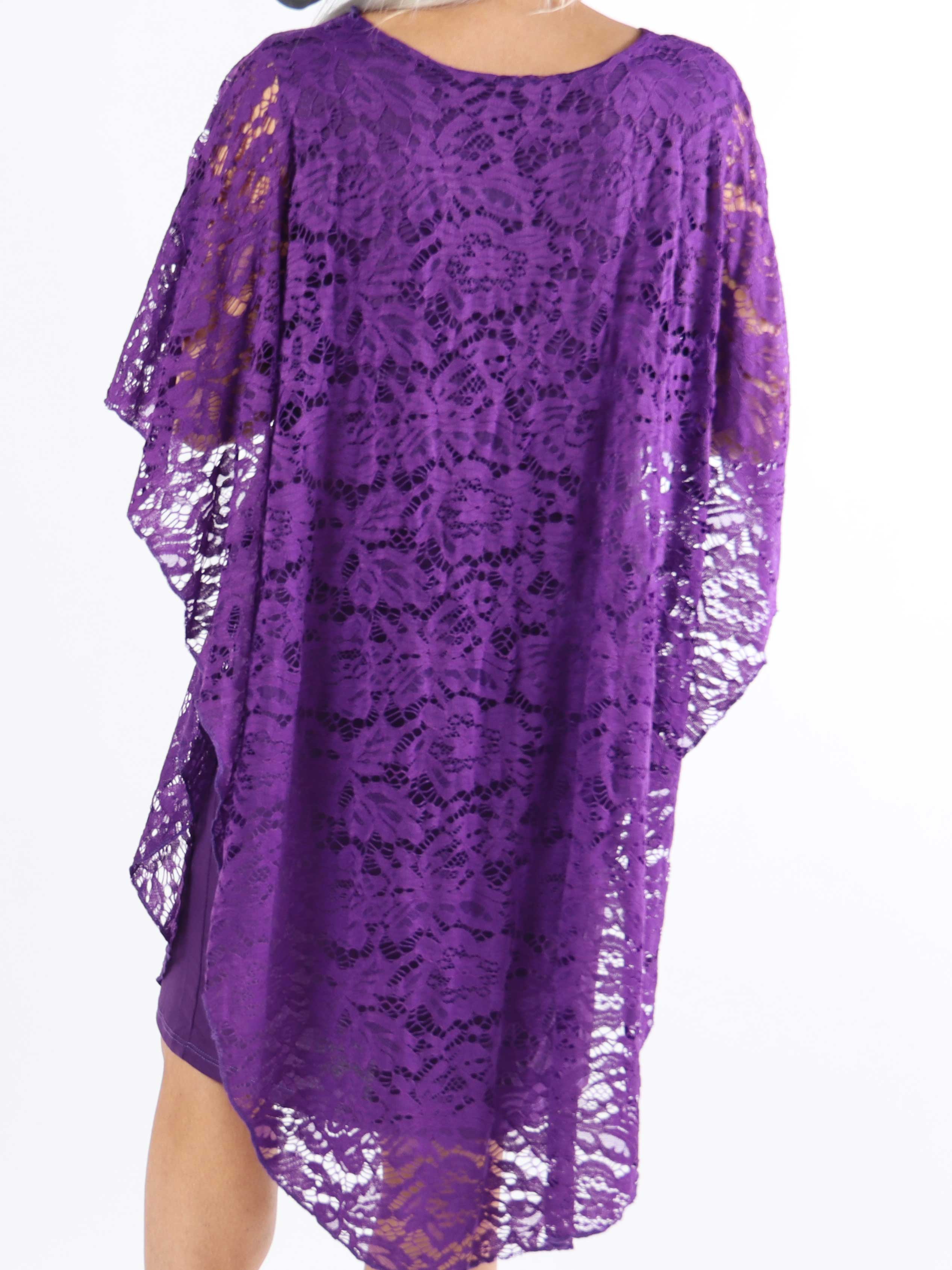 Kenya Lace - Söt tunikaklänning i spets i plusstorlek